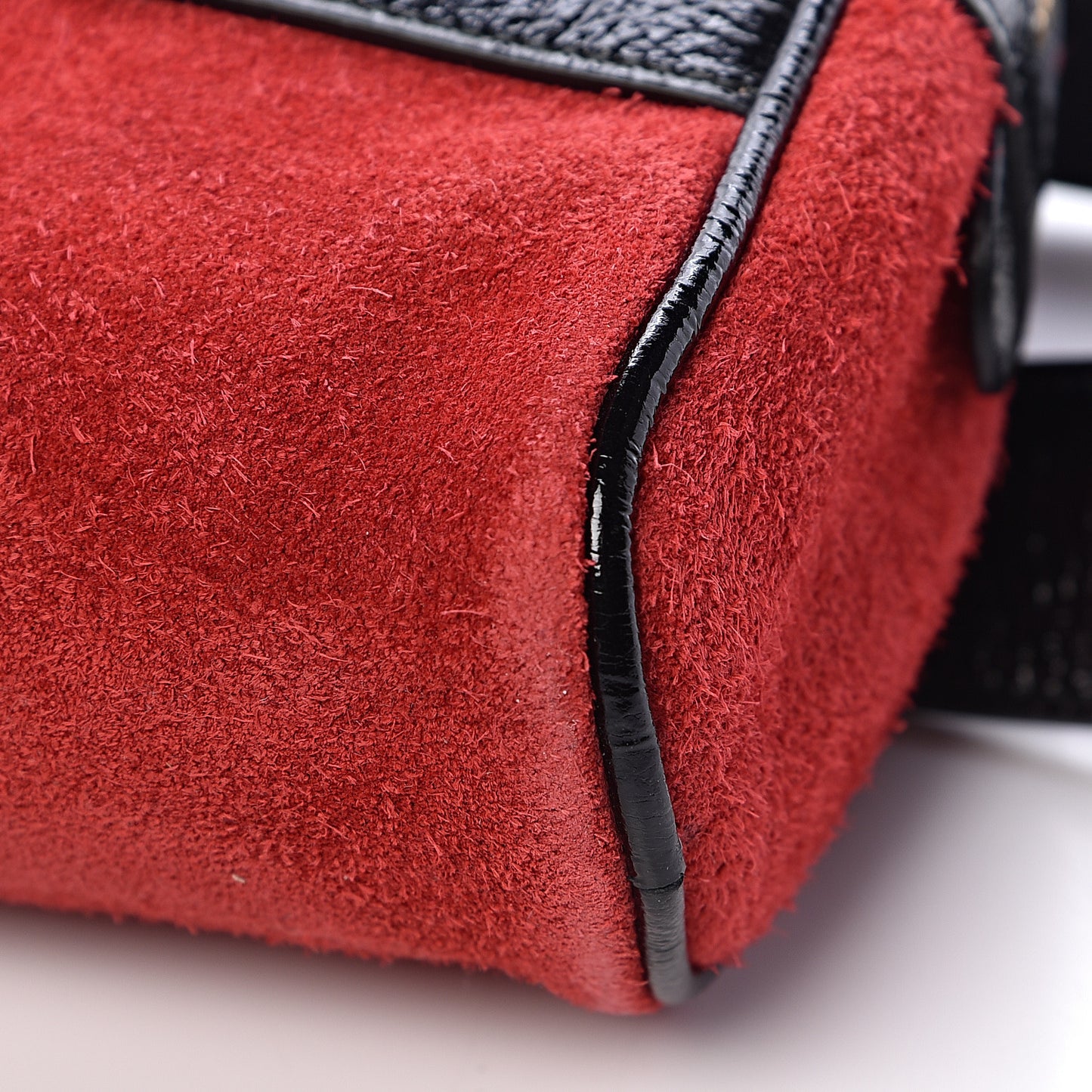Suede Small Ophidia Belt Bag 95 38 Hibiscus Red