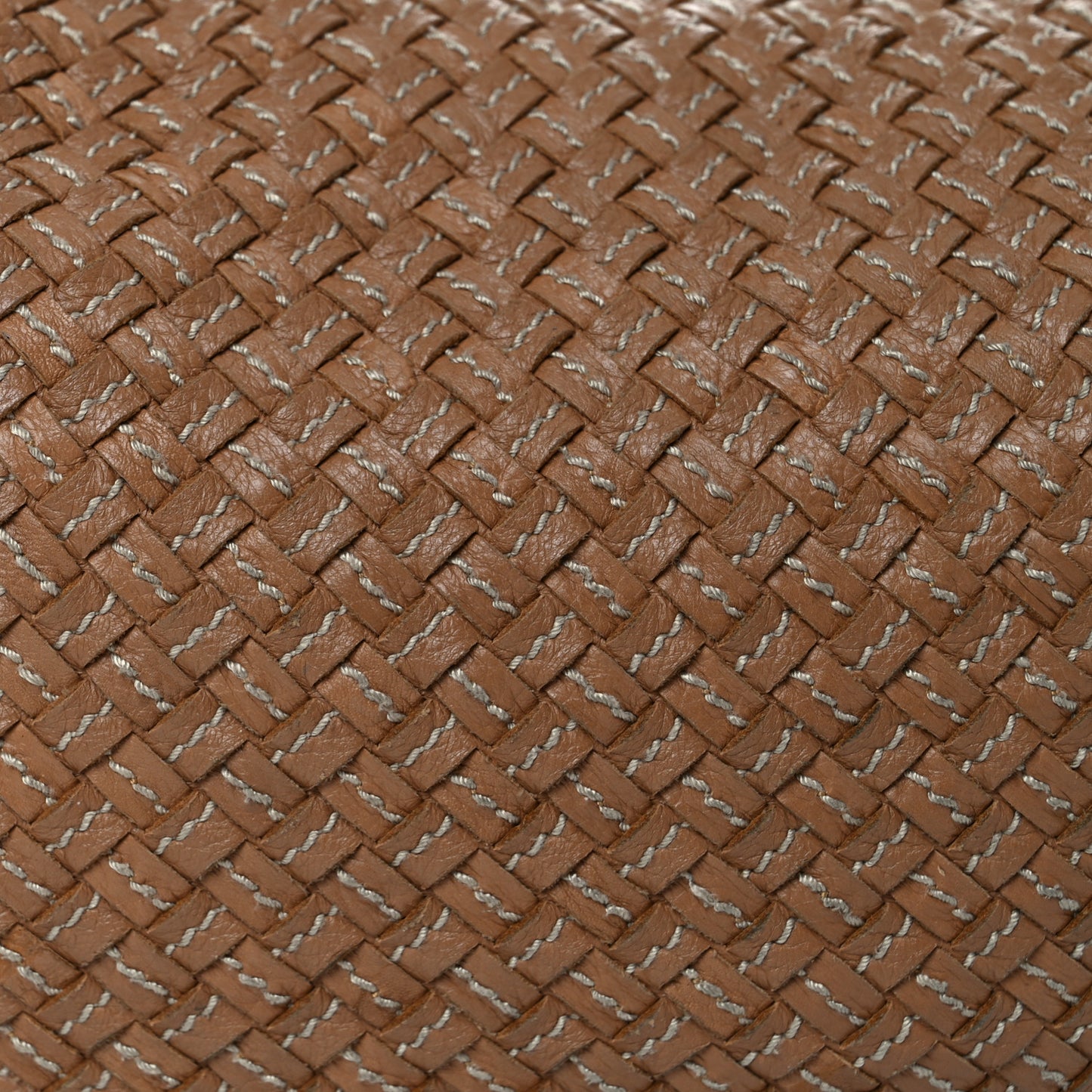 Nappa Stitched Intrecciato Medium Veneta Hobo Maple Sapphire