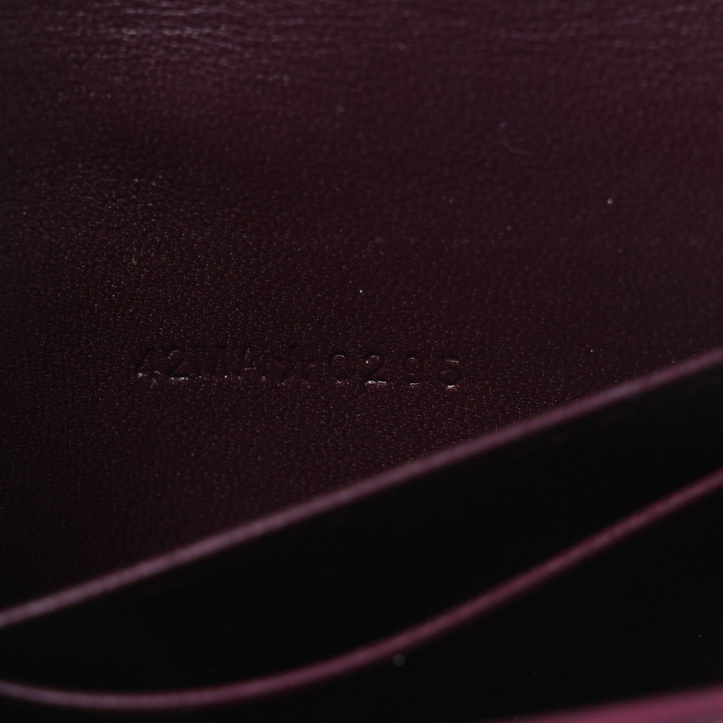 Lambskin Cannage Miss Dior Glycine Wallet Deep Fuchsia