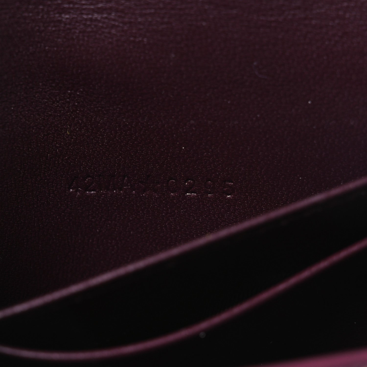 Christian Dior Lambskin Cannage Miss Dior Glycine Wallet Deep Fuchsia 7 of 8