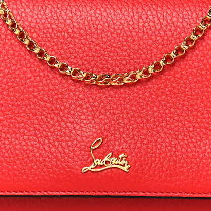Christian Louboutin Calfskin Boudoir Wallet on Chain Red 8 of 9
