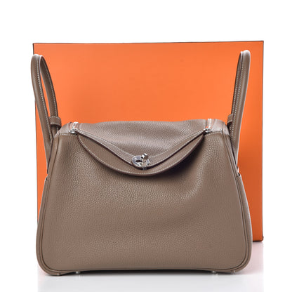 Hermes Taurillon Clemence Lindy 30 Etoupe 8 of 8