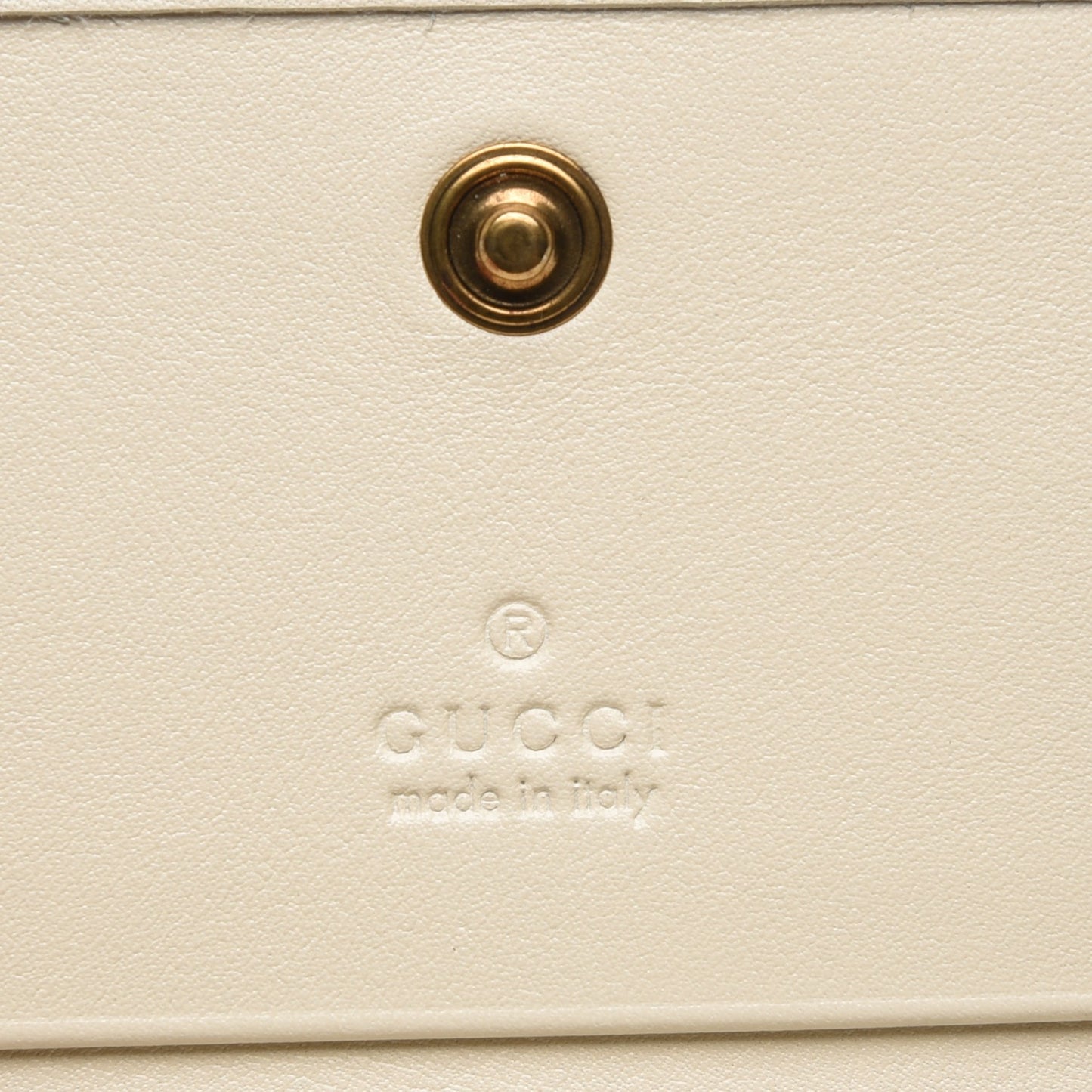 Calfskin Matelasse GG Marmont Card Case White