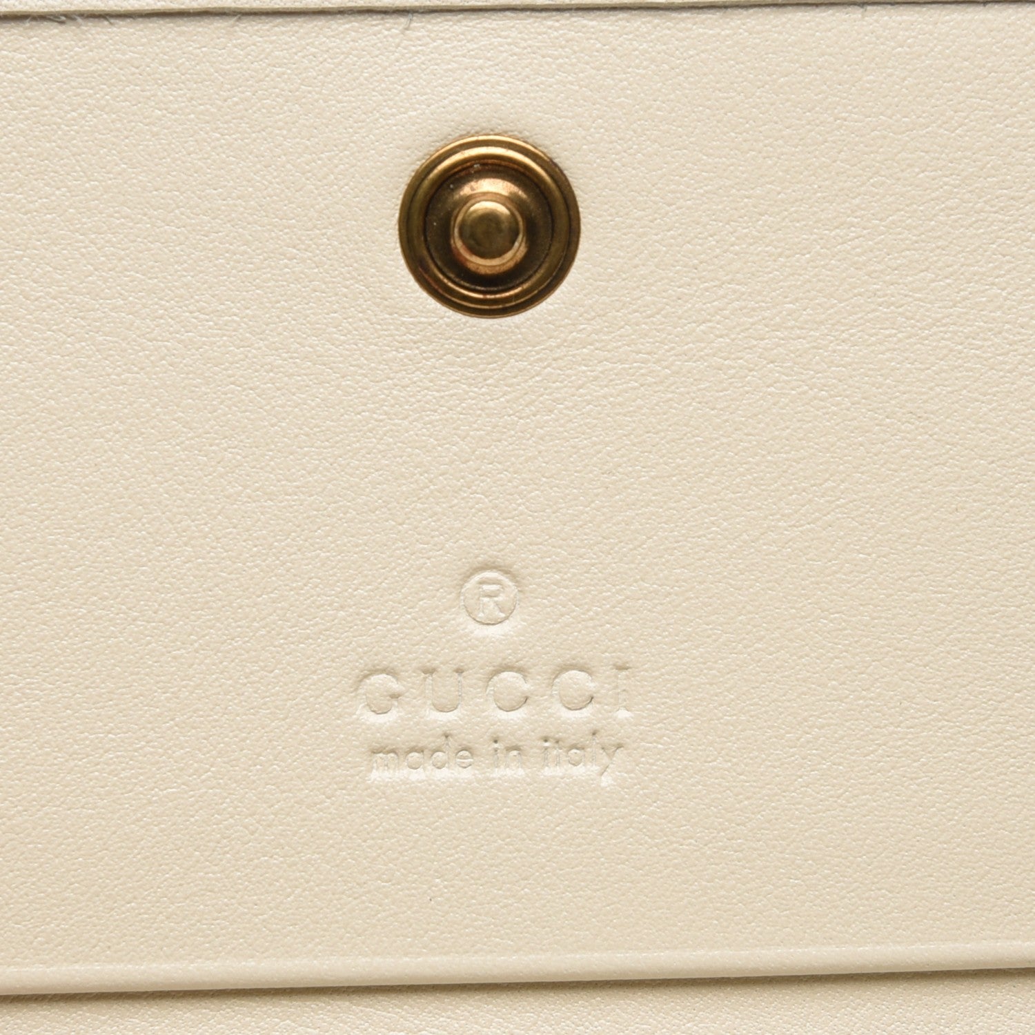 Gucci Calfskin Matelasse GG Marmont Card Case White 6 of 6