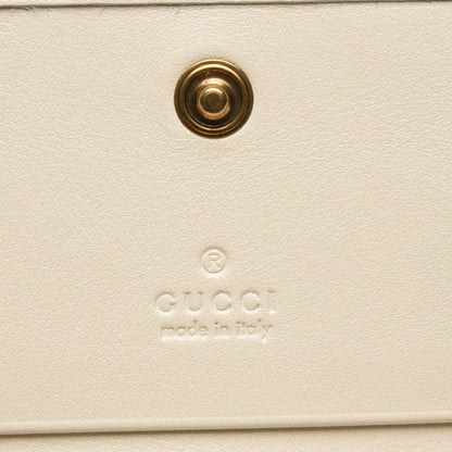 Gucci Calfskin Matelasse GG Marmont Card Case White 6 of 6