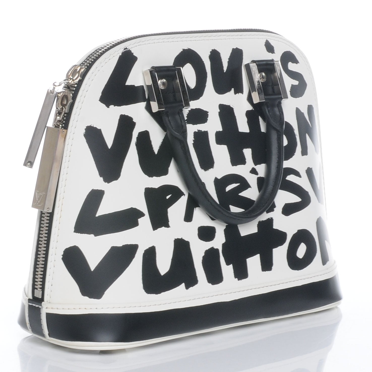 Louis Vuitton Graffiti Alma MM Black 3 of 6