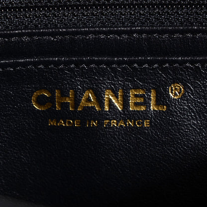 Chanel Lambskin Quilted Valentine Charms Medium Single Flap Black 7 of 8