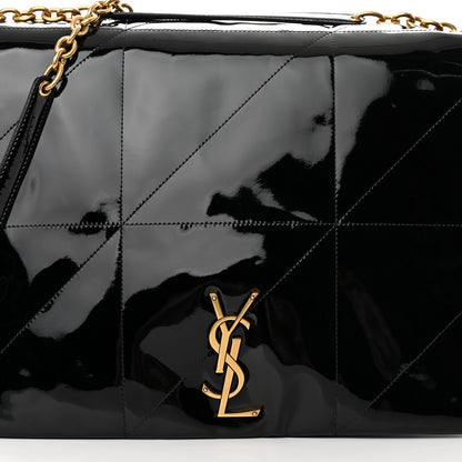 Saint Laurent Patent Matelasse Monogram Large Jamie 4.3 Black 8 of 10