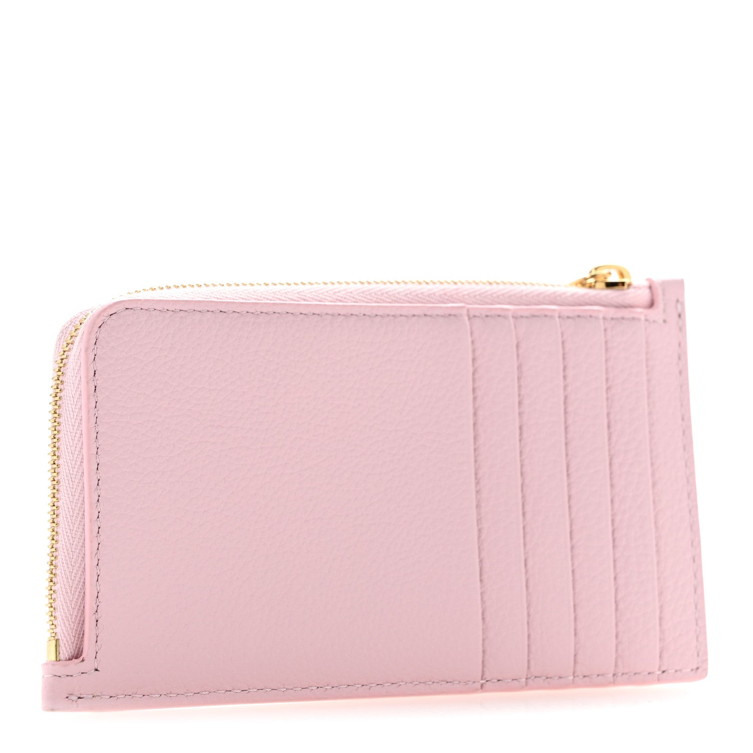 Celine Supple Grained Calfskin Long Zipped Card Holder Dirty Pink Syrah 3 of 9