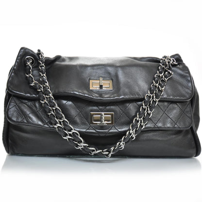 Chanel Lambskin Double Mademoiselle Jumbo Flap Black 1 of 10