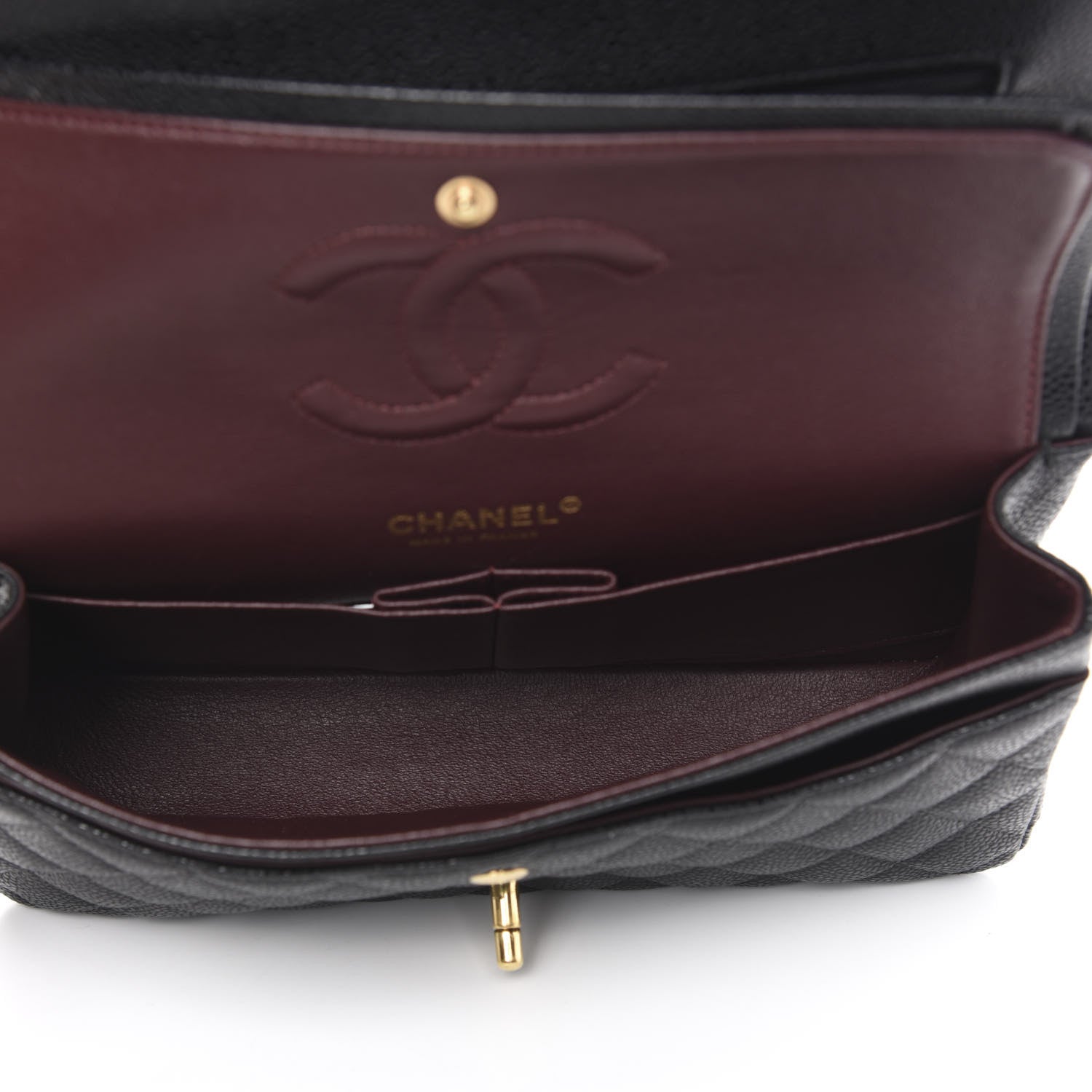 Chanel Caviar Quilted Medium Double Flap Black 5 of 12