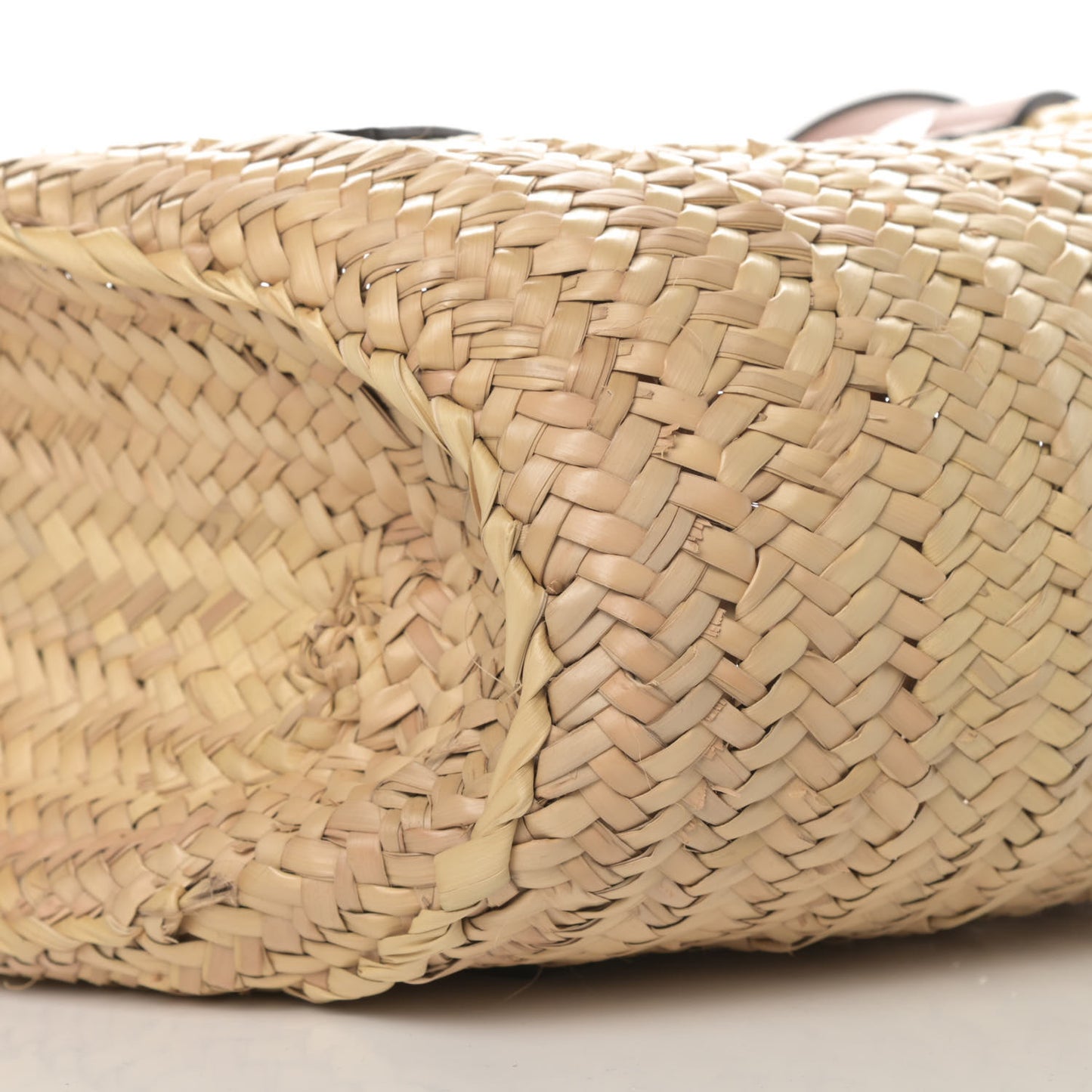 Raffia Basket Tote Bag Natural Tan