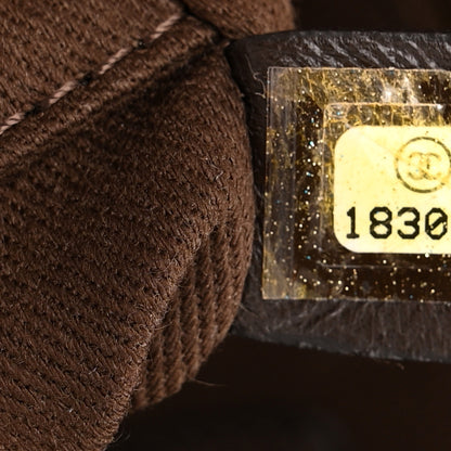 Chanel Canvas Small Deauville Tote Beige Brown 7 of 12