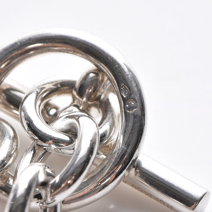 Hermes Sterling Silver Chain Toggle Bracelet 5 of 6