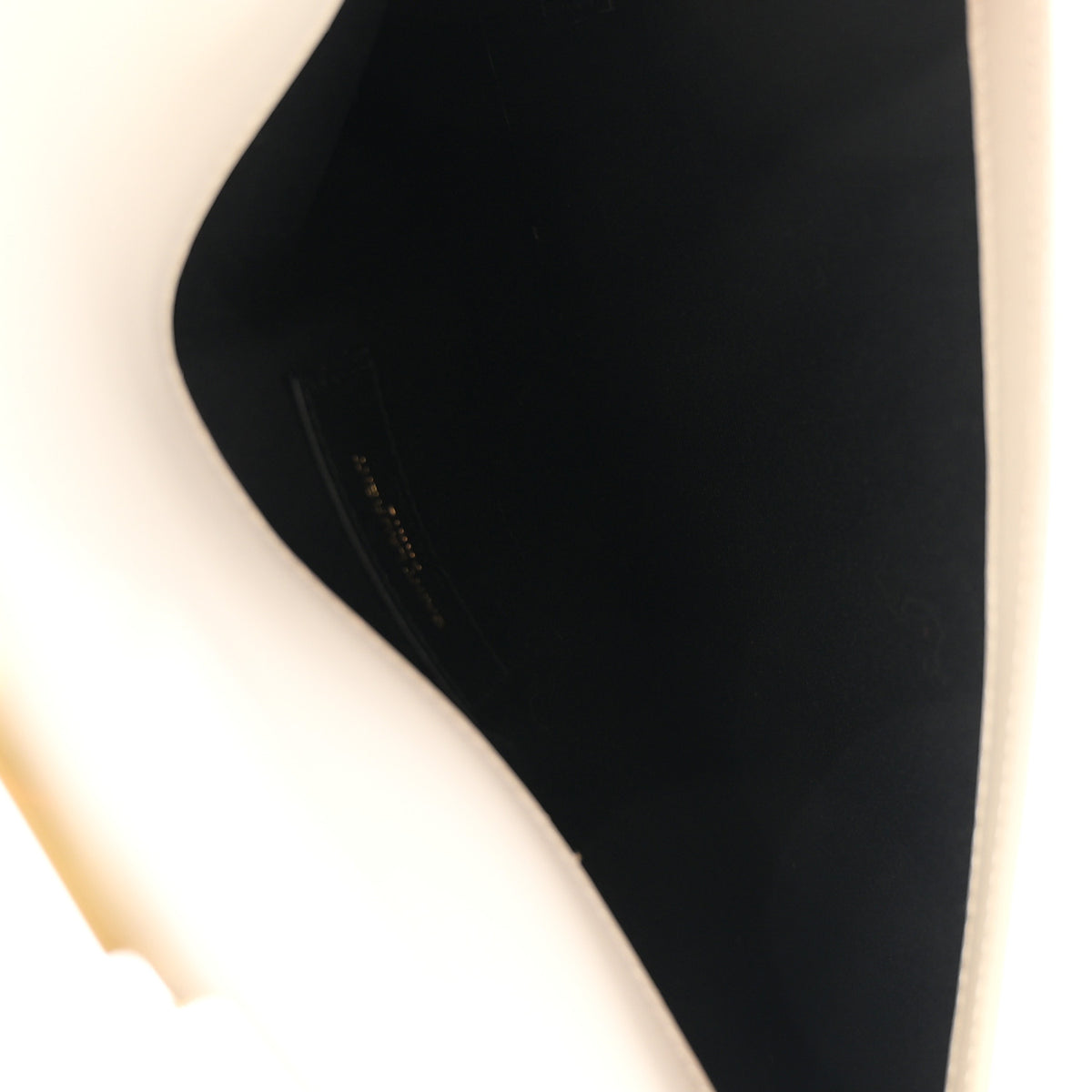 Saint Laurent Smooth Shiny Calfskin Uptown Pouch Crema Soft 5 of 7