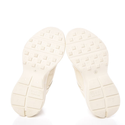 Gucci Calfskin Interlocking G Logo Mens Rhyton Sneakers 6 Ivory 5 of 10
