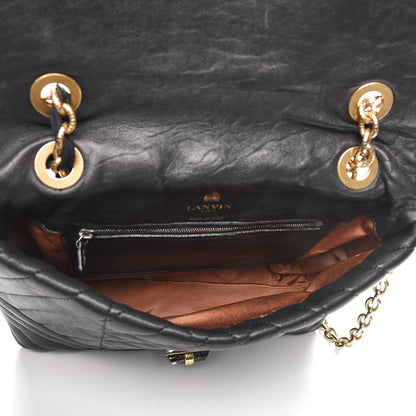 Lanvin Lambskin Quilted Medium Happy Shoulder Bag Black 5 of 9
