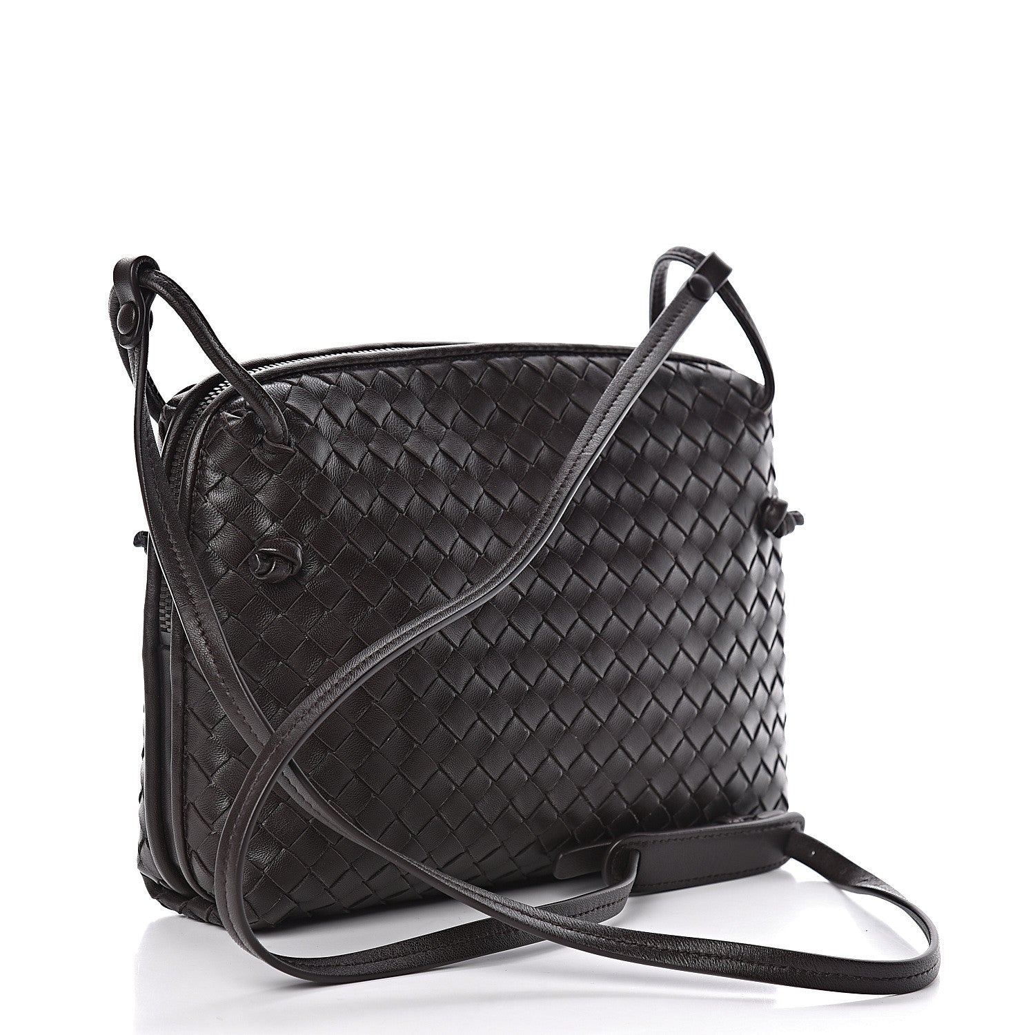 Bottega Veneta Nappa Intrecciato Nodini Bag Ebano 3 of 11
