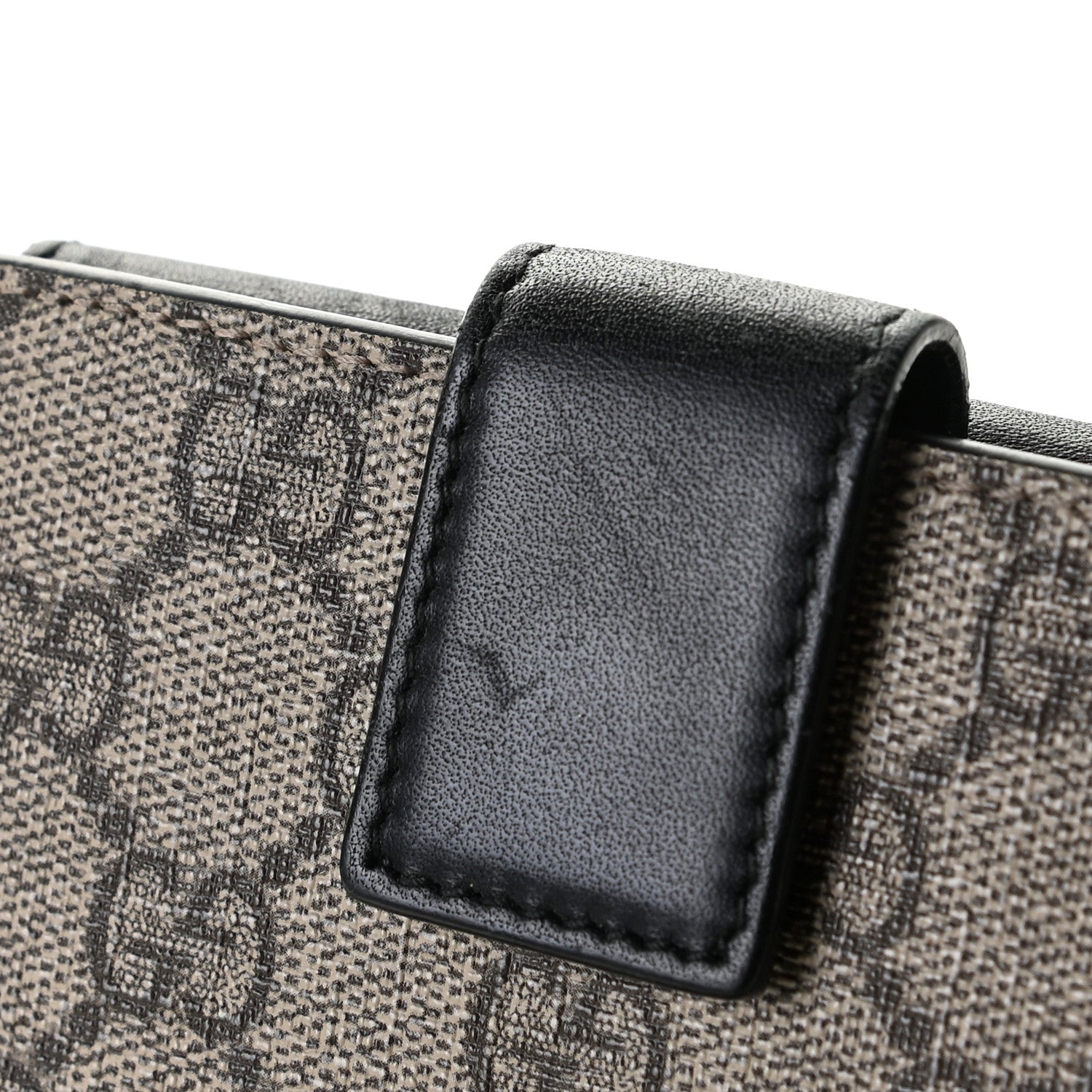 Gucci GG Supreme Monogram French Flap Wallet Black 6 of 13