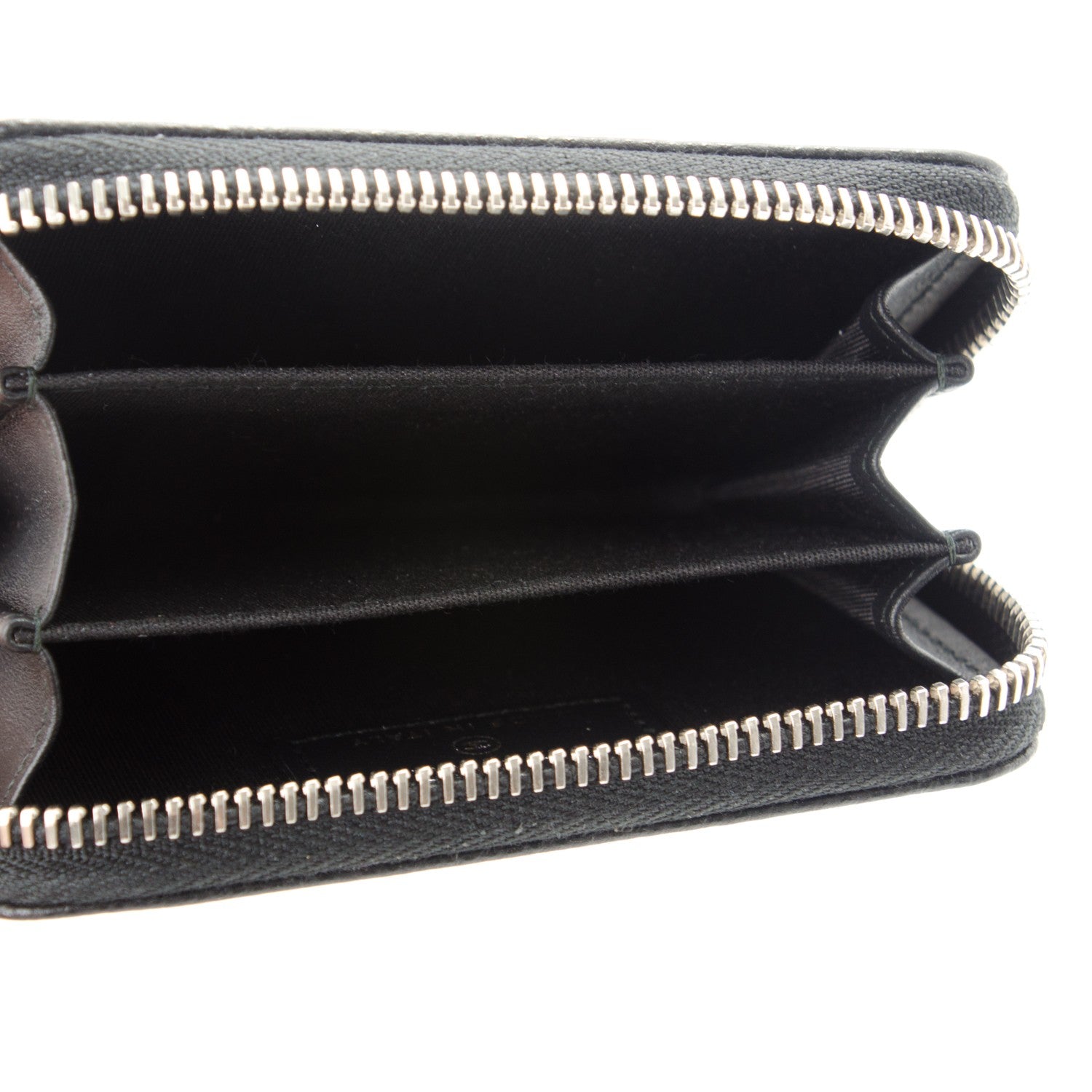 Chanel Caviar Quilted Diamond CC Zip Coin Purse Black 5 of 7