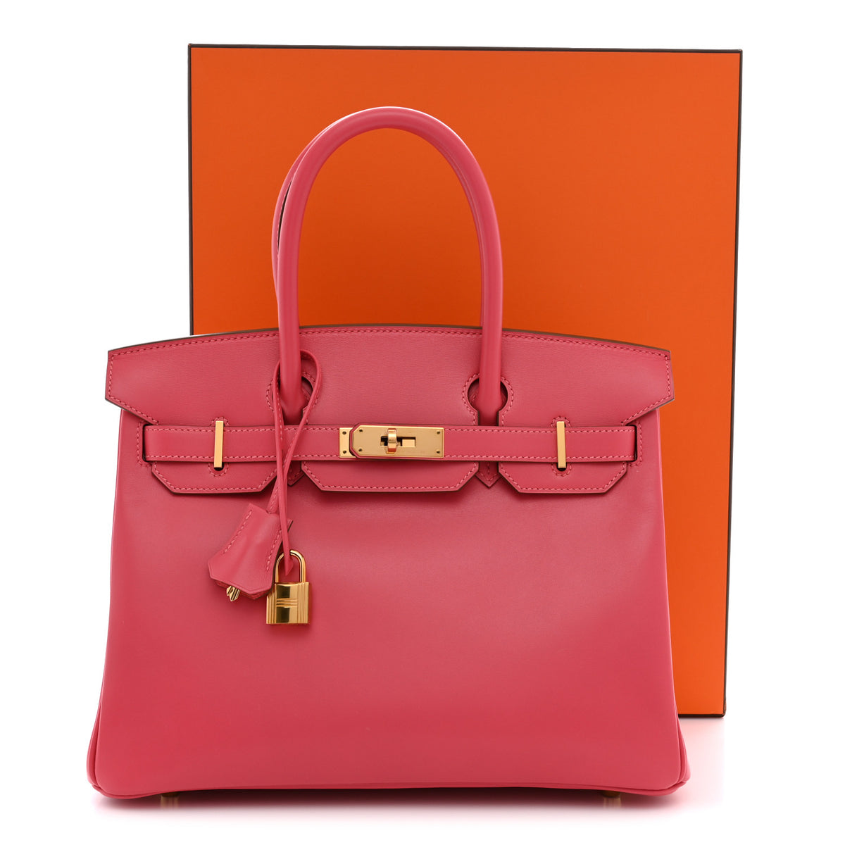 Hermes Tadelakt Birkin 30 Rose Lipstick 11 of 11