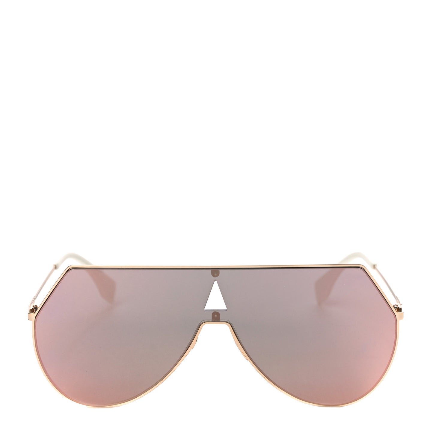 Metal Mirrored Eyeline Sunglasses FF 0193/S Matte Gold