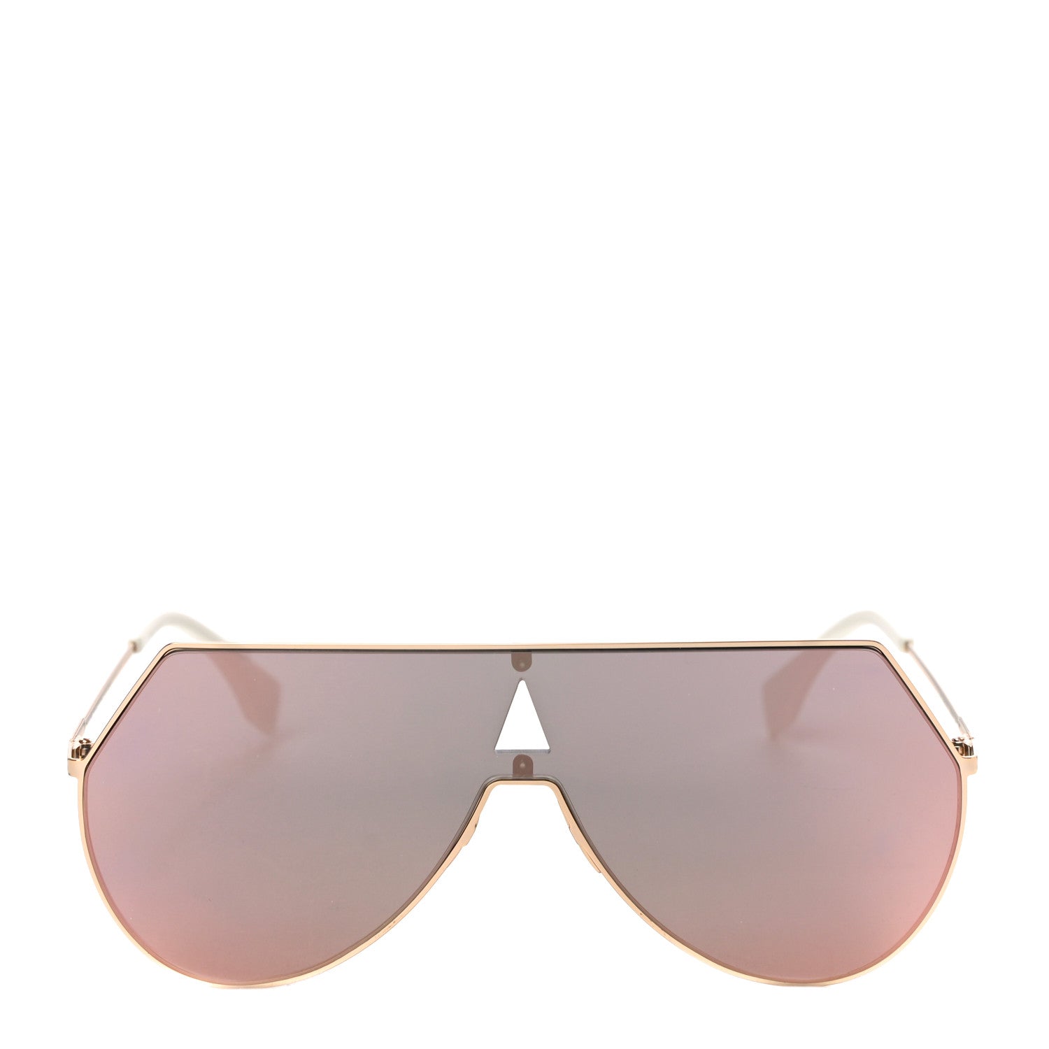 Fendi Metal Mirrored Eyeline Sunglasses FF 0193/S Matte Gold 4 of 7