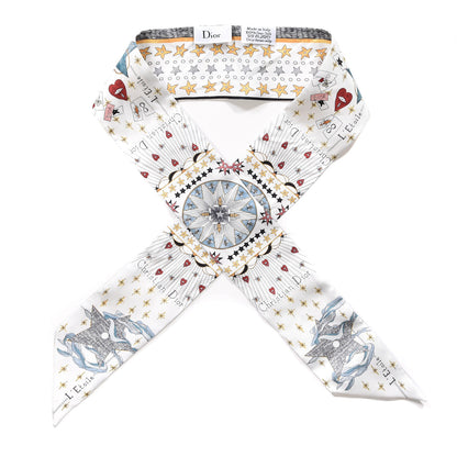 Christian Dior Silk L'Etoile Mitzah Scarf 1 of 6