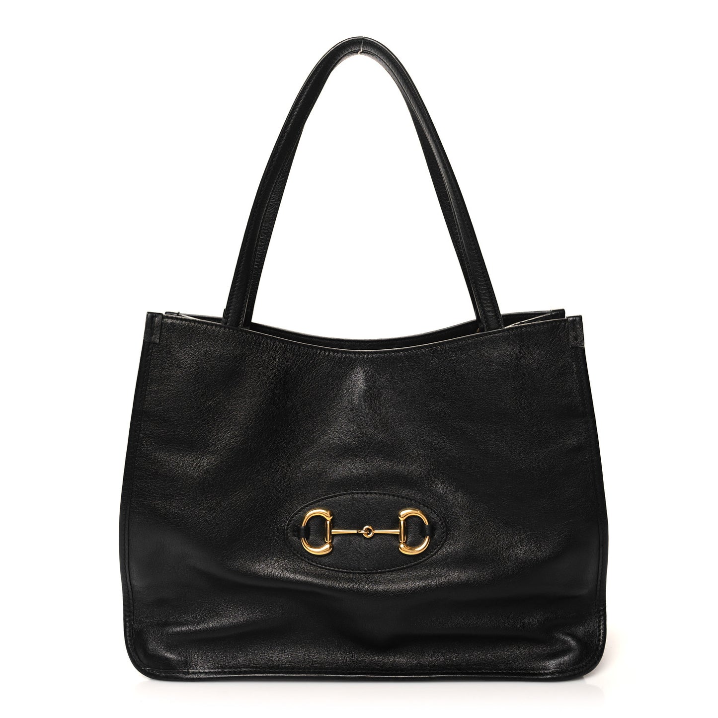 New Sakai Calfskin Lux Horsebit 1955 Tote Bag Black