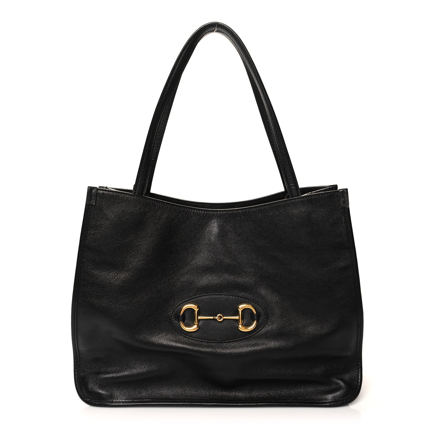 Gucci New Sakai Calfskin Lux Horsebit 1955 Tote Bag Black 1 of 12