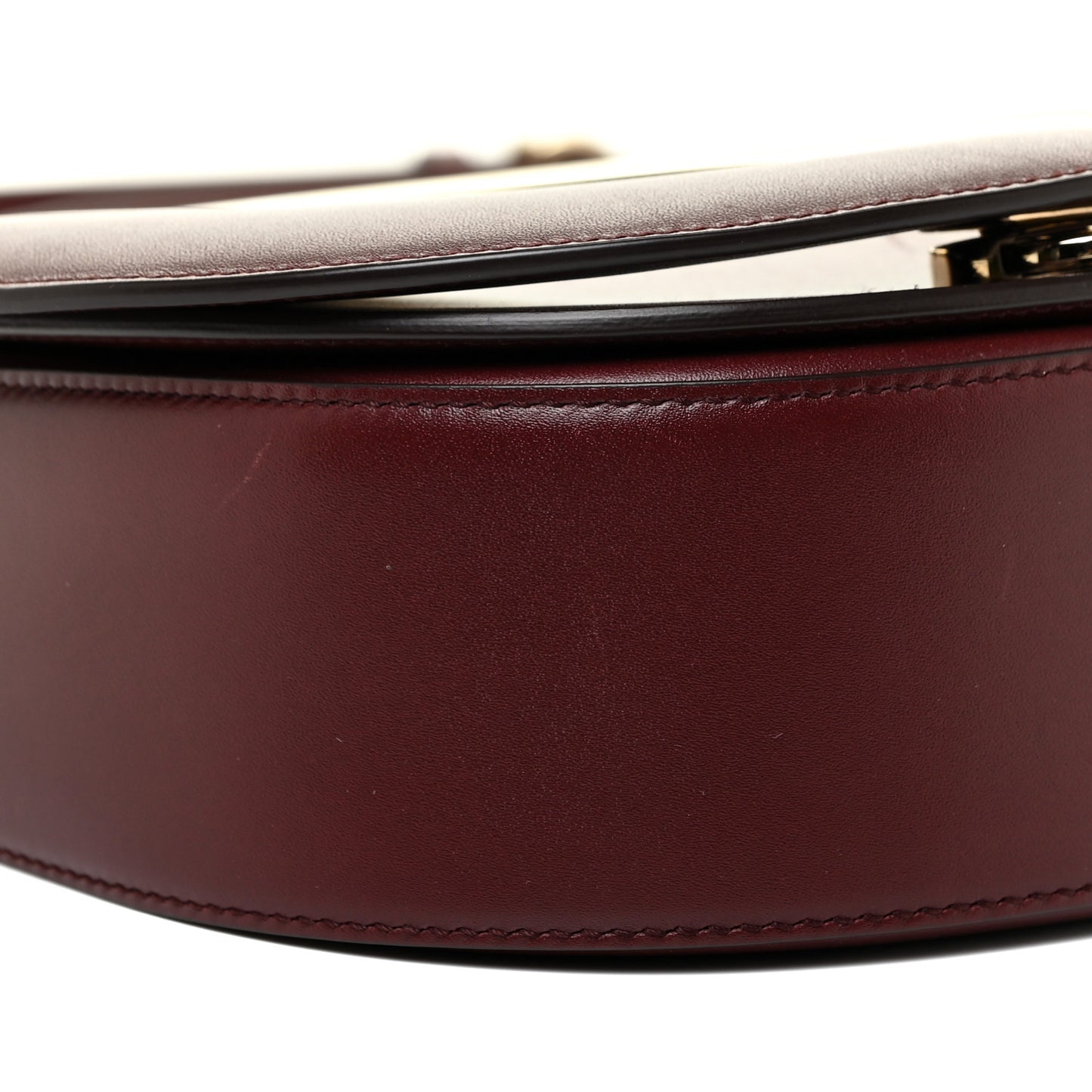Calfskin Small Vela Flap Bag Wine