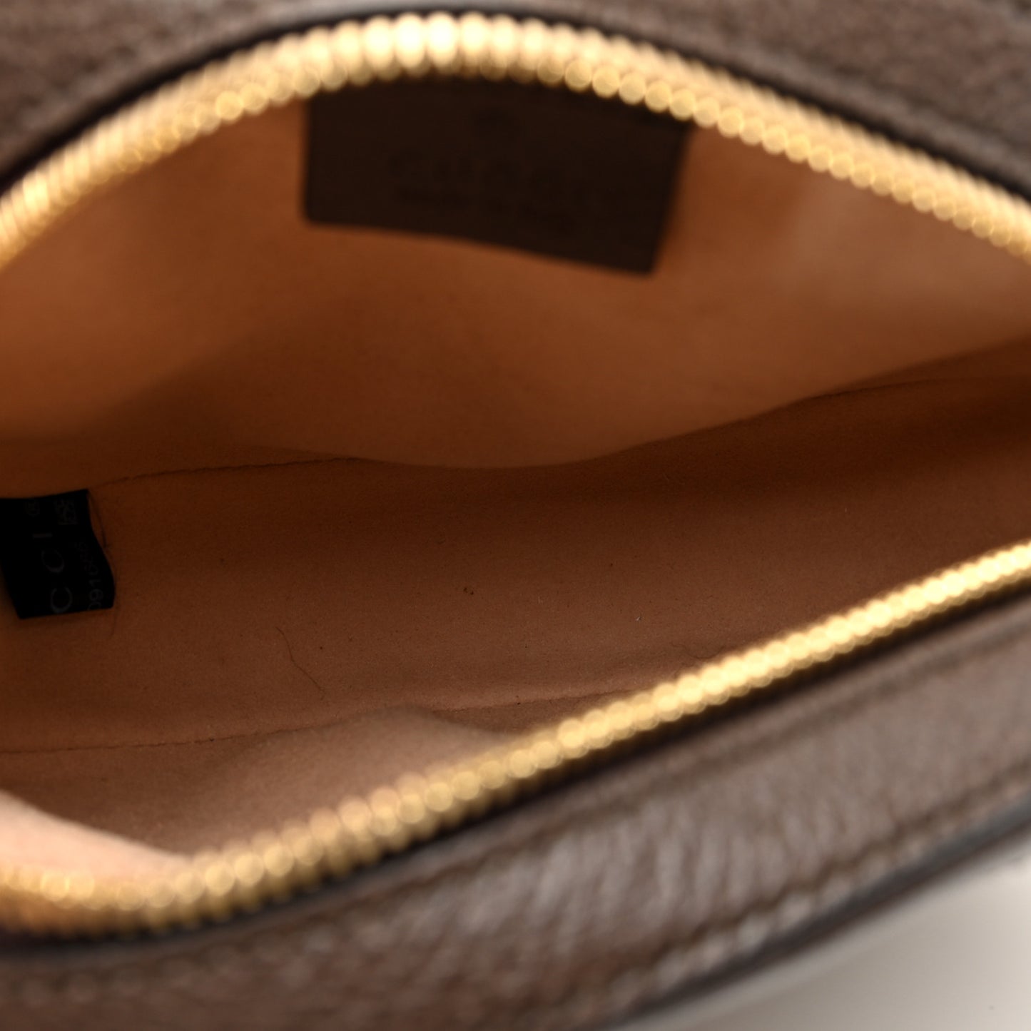 GG Supreme Monogram Web Mini Ophidia Round Shoulder Bag Brown