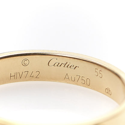 Cartier 18K Yellow Gold 3.5mm LOVE Wedding Band Ring 55 7.25 4 of 5