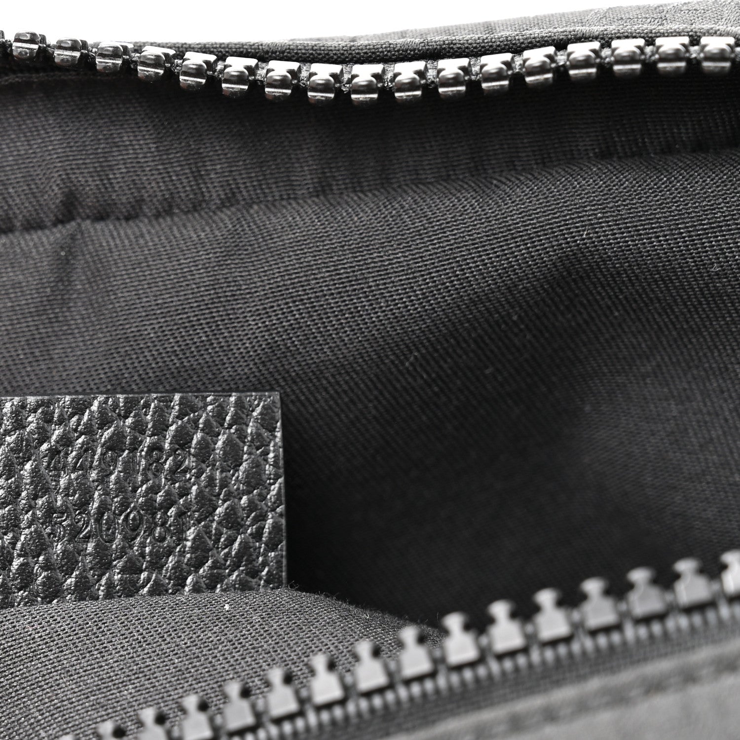 Gucci Nylon Monogram Fanny Pack Belt Bag Black 7 of 10