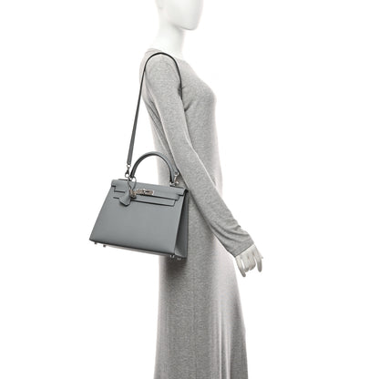 Hermes Epsom Kelly Sellier 28 Gris Pantin 2 of 11