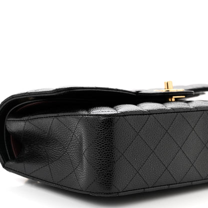 Chanel Caviar Quilted Medium Double Flap Black 9 of 11
