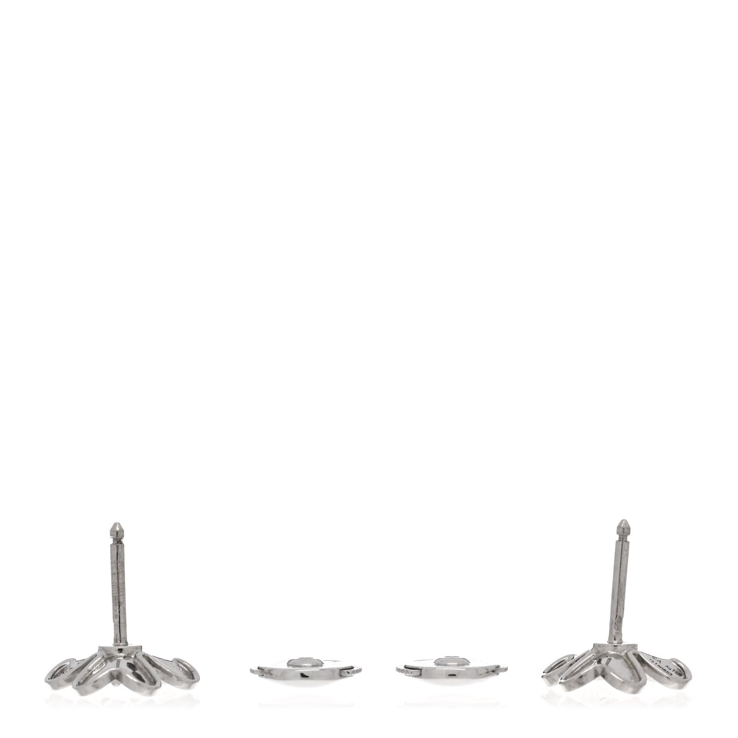 18K White Gold Diamond Mini Frivole Earrings