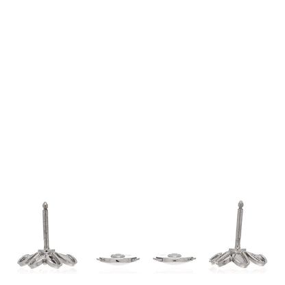 Van Cleef & Arpels 18K White Gold Diamond Mini Frivole Earrings 3 of 4