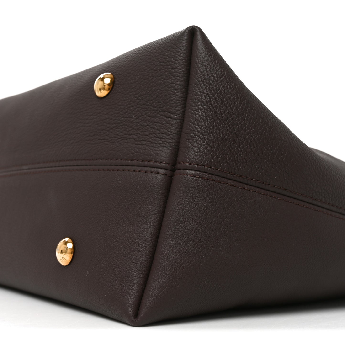 Grained Calfskin Low Key Hobo MM Chocolate