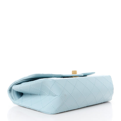 Chanel Aged Calfskin Quilted 2.55 Reissue 225 Flap Light Blue 4 of 10