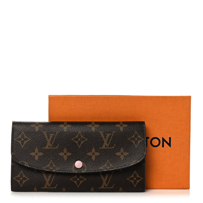 Louis Vuitton Monogram Emilie Wallet Rose Ballerine 14 of 14