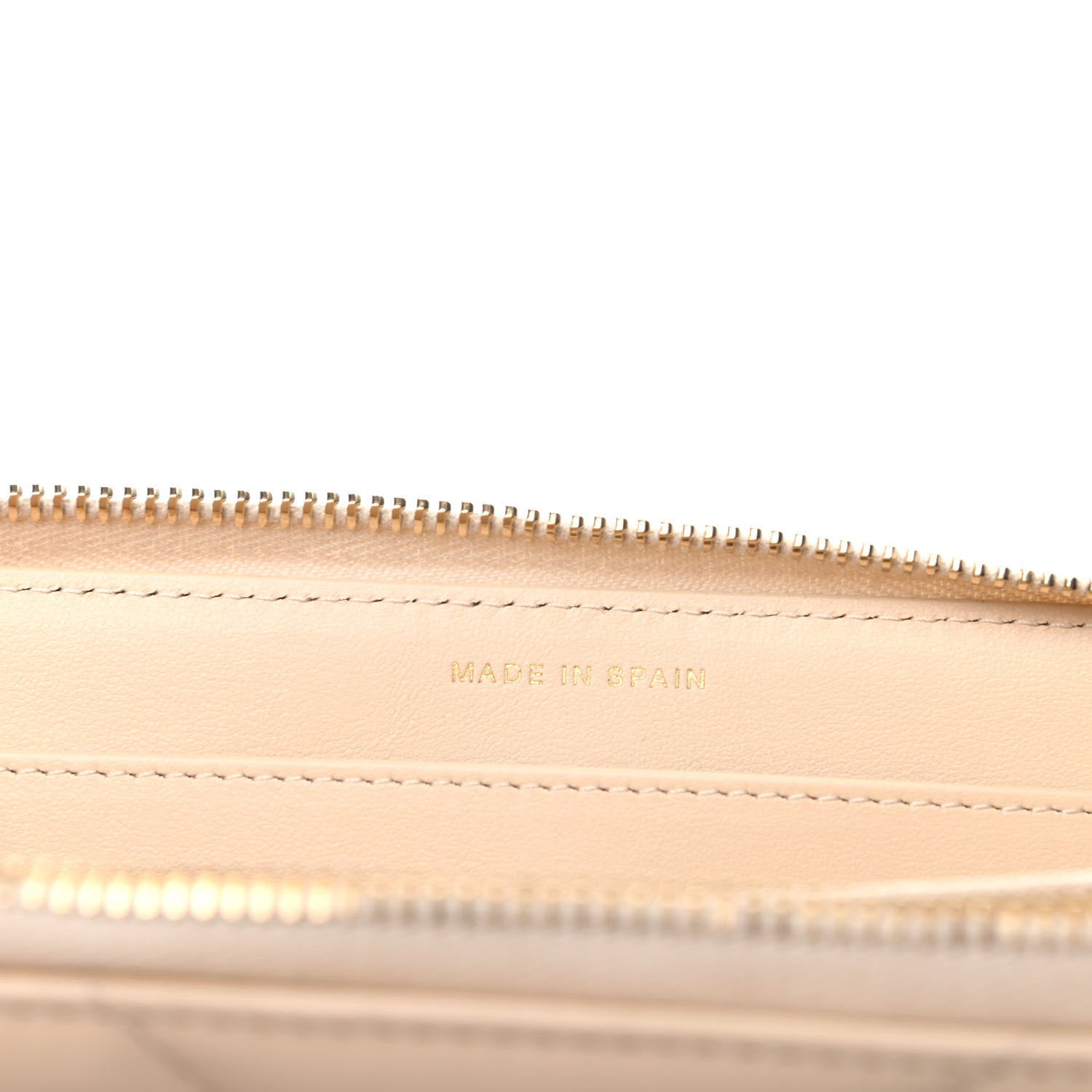 Chanel Shiny Goatskin Quilted 19 Long Zipped Around Wallet Beige 7 of 10