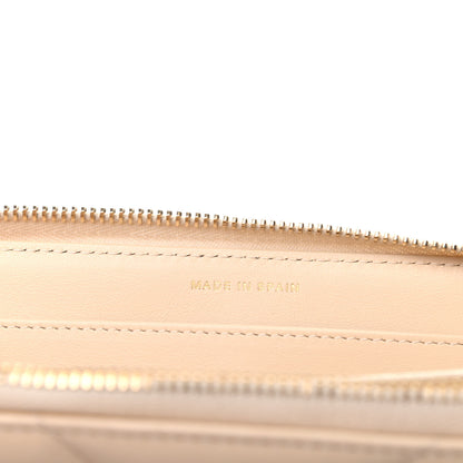 Chanel Shiny Goatskin Quilted 19 Long Zipped Around Wallet Beige 7 of 10