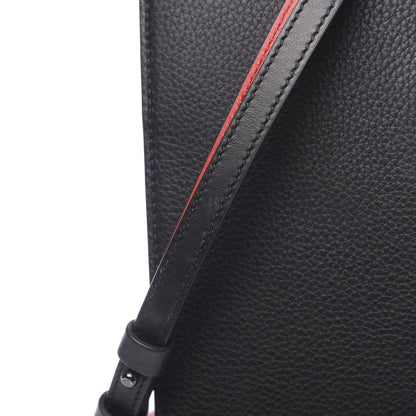 Christian Louboutin Calfskin Patent Studded Large Paloma Black 9 of 14