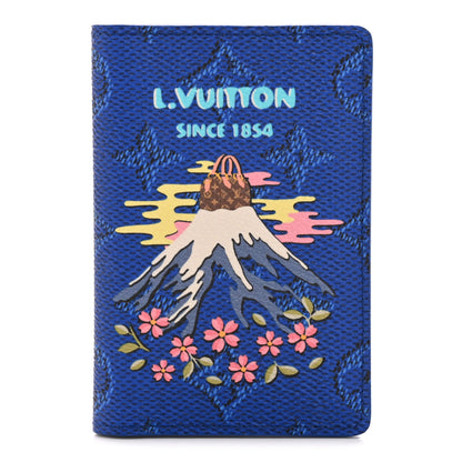 Louis Vuitton Monogram Japan Pocket Organizer Blue 1 of 7