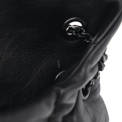 Saint Laurent Calfskin Quilted Medium Loulou Puffer Monogram Chain Satchel Black 12 of 12