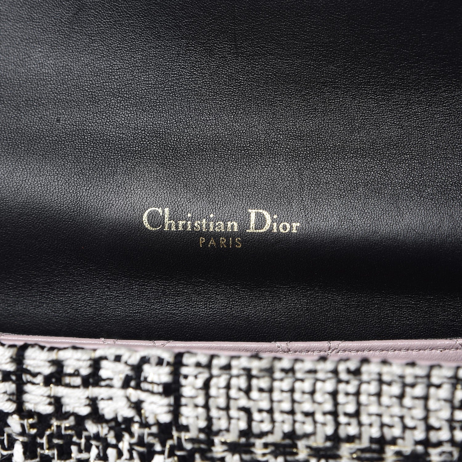 Christian Dior Tweed Miss Dior Flap Black 6 of 8