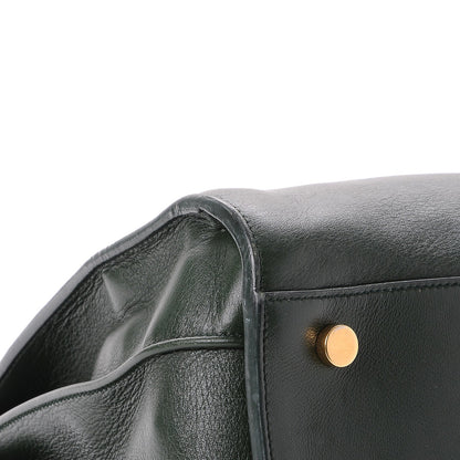 Saint Laurent Calfskin Small Sac De Jour Dark Green 12 of 16