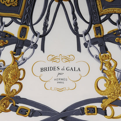 Hermes Silk Brides De Gala Scarf 90 Bleu 1 of 4