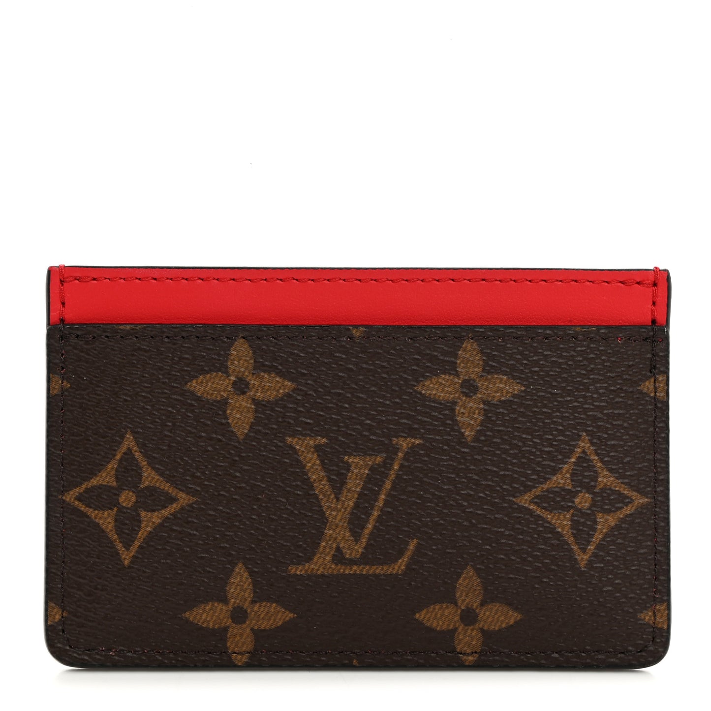 Monogram Card Holder Red